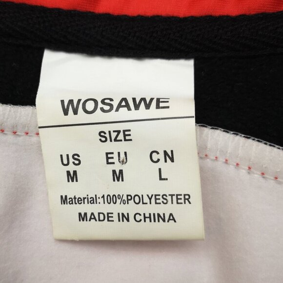 Wosawe Ladies Size Medium Black & Red Full Zip Fleece Lined Cycling Jacket - Picture 3 of 11